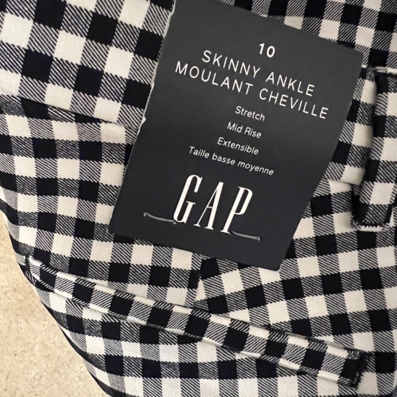 Gap black and white check pants - Picture 3 of 3